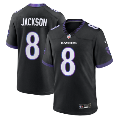 Lamar Jackson Baltimore Ravens Alternate Game Jersey - Black