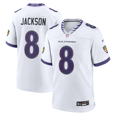 Lamar Jackson Baltimore Ravens Game Jersey - White