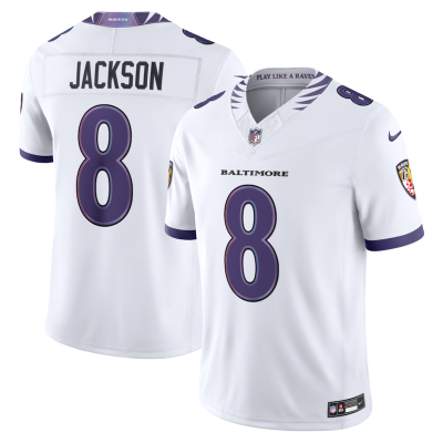 Lamar Jackson Baltimore Ravens Vapor F.U.S.E. Sewn Down Limited Jersey - White