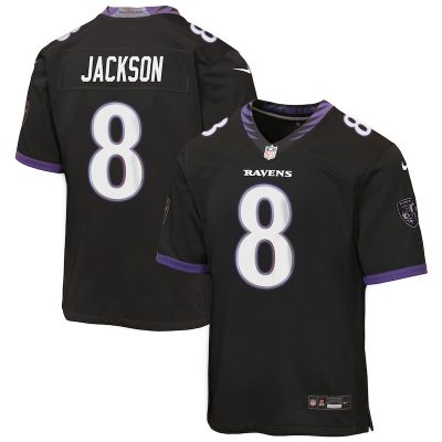 Lamar Jackson Baltimore Ravens Youth Alternate Game Jersey - Black