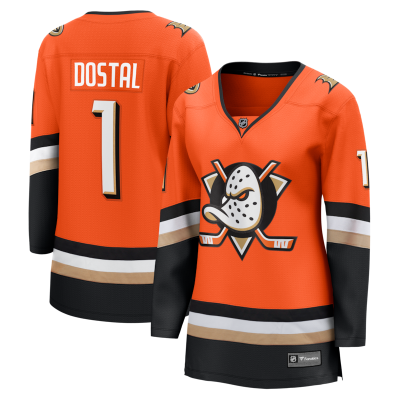 Lukas Dostal Anaheim Ducks Women's Home Breakaway Jersey - Orange