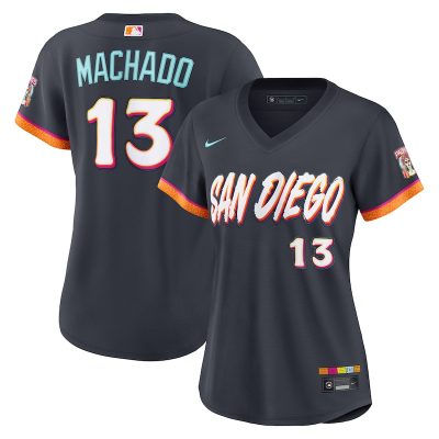 Manny Machado San Diego Padres Women's 2026 City Connect Stadium Jersey - Obsidian
