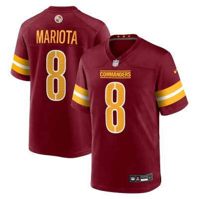 Marcus Mariota Washington Commanders Team Game Jersey -  Burgundy