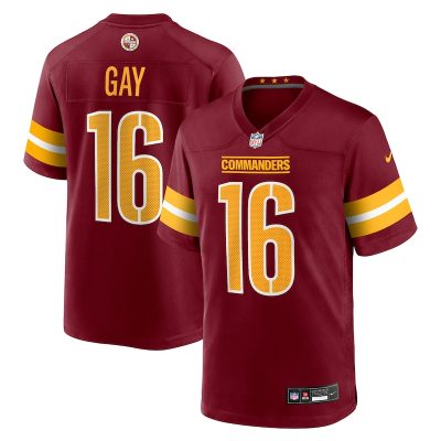 Matt Gay Washington Commanders Team Game Jersey -  Burgundy
