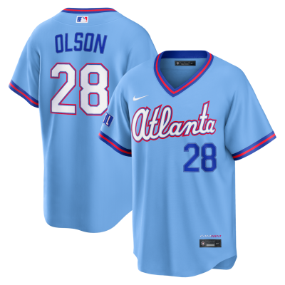 Matt Olson Atlanta Braves 2026 City Connect Stadium Jersey - Powder Blue