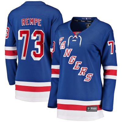 Matt Rempe New York Rangers Women's Home Breakaway Jersey - Blue