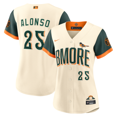 Pete Alonso Baltimore Orioles Women's 2026 City Connect Stadium Jersey - Cream