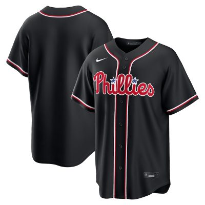 Philadelphia Phillies Fashion Replica Black Out Jersey