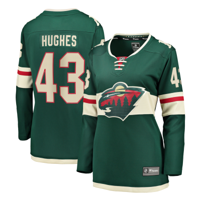 Quinn Hughes Minnesota Wild Women's Home Breakaway Jersey - Green