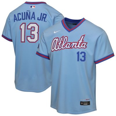 Ronald Acuna Jr. Atlanta Braves Youth 2026 City Connect Stadium Jersey - Powder Blue