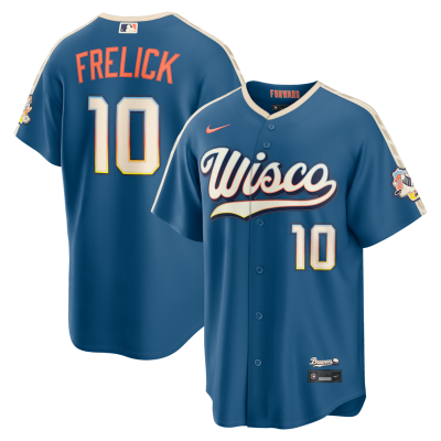 Sal Frelick Milwaukee Brewers 2026 City Connect Stadium Jersey - Mineral Blue