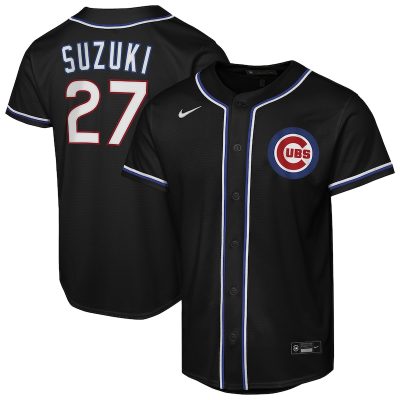 Seiya Suzuki Chicago Cubs Youth Fashion Replica Player Jersey - Black
