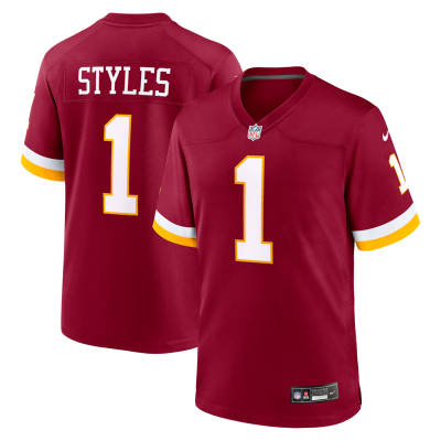 Sonny Styles Washington Commanders 2026 NFL Draft First Round Pick No. 7 Team Game Jersey - Burgundy