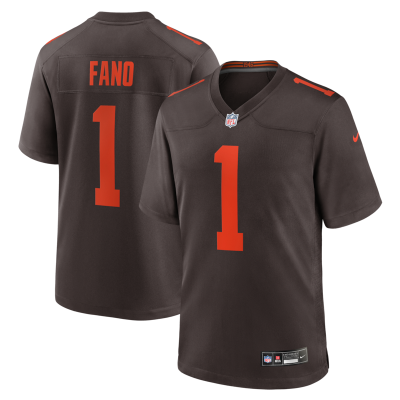 Spencer Fano Cleveland Browns 2026 NFL Draft First Round Pick No. 9 Alpha Dawg Alternate Game Jersey - Brown
