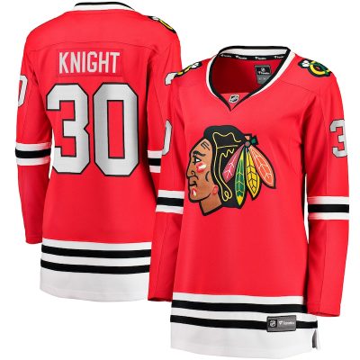 Spencer Knight Chicago Blackhawks Women's Home Breakaway Player Jersey - Red