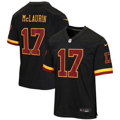 Terry McLaurin Washington Commanders Youth Hail Raiser Alternate Game Jersey - Black