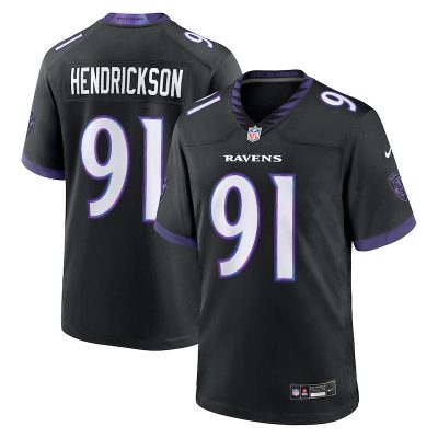 Trey Hendrickson Baltimore Ravens Alternate Game Jersey - Black