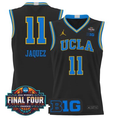 UCLA Bruins 2026 Women's Tournament Final Four Basketball Stitched Jersey - Black / Gabriela Jaquez