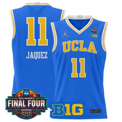 UCLA Bruins 2026 Women's Tournament Final Four Basketball Stitched Jersey - Blue / Gabriela Jaquez