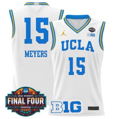UCLA Bruins 2026 Women's Tournament Final Four Basketball Stitched Jersey - White / Ann Meyers