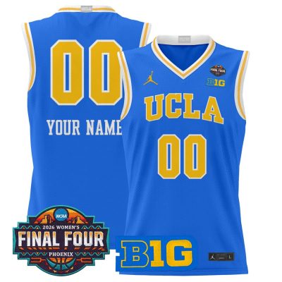 UCLA Bruins 2026 Women's Tournament Final Four Custom Basketball Stitched Jersey - Blue
