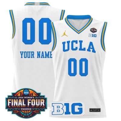 UCLA Bruins 2026 Women's Tournament Final Four Custom Basketball Stitched Jersey - White