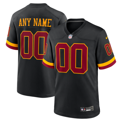 Washington Commanders Youth Hail Raiser Alternate Custom Game Jersey - Black