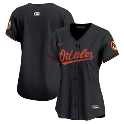 Women's Baltimore Orioles 2026 Vapor Premier Stitched Jersey - Black / Team