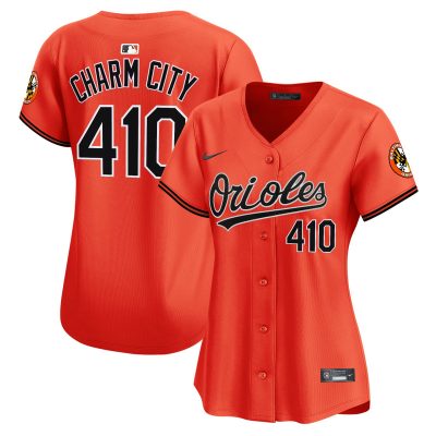 Women's Baltimore Orioles 2026 Vapor Premier Stitched Jersey - Orange / Charm City 410