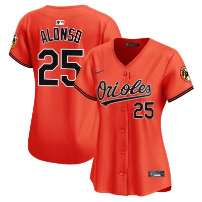Women's Baltimore Orioles 2026 Vapor Premier Stitched Jersey - Orange / Pete Alonso