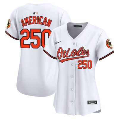 Women's Baltimore Orioles 2026 Vapor Premier Stitched Jersey - White / #250 American