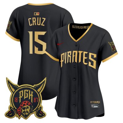 Women's Pittsburgh Pirates 2026 City Connect Vapor Premier Stitched Jersey - Black / Oneil Cruz