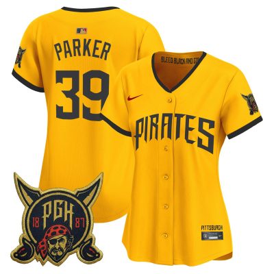 Women's Pittsburgh Pirates 2026 City Connect Vapor Premier Stitched Jersey - Gold / Dave Parker