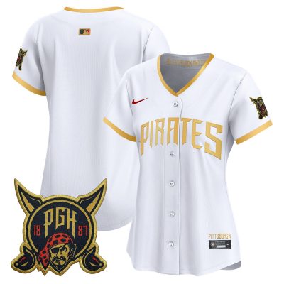 Women's Pittsburgh Pirates 2026 City Connect Vapor Premier Stitched Jersey - White / Team