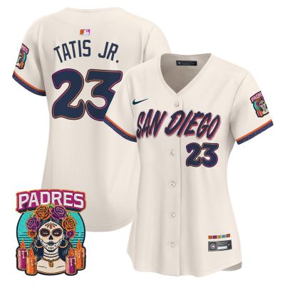 Women's San Diego Padres 2026 City Connect Vapor Premier Stitched Jersey - Cream / Fernando Tatis Jr.