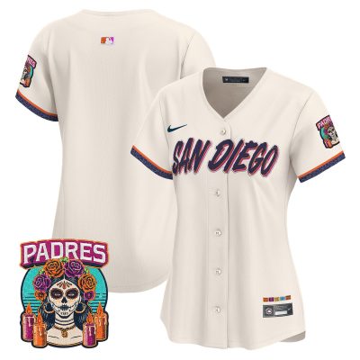 Women's San Diego Padres 2026 City Connect Vapor Premier Stitched Jersey - Cream / Team