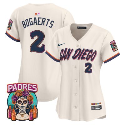 Women's San Diego Padres 2026 City Connect Vapor Premier Stitched Jersey - Cream / Xander Bogaerts