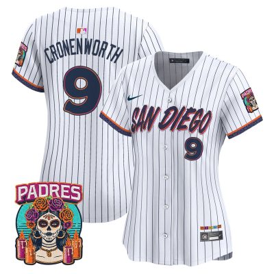 Women's San Diego Padres 2026 City Connect Vapor Premier Stitched Jersey - Pinstripe / Jake Cronenworth