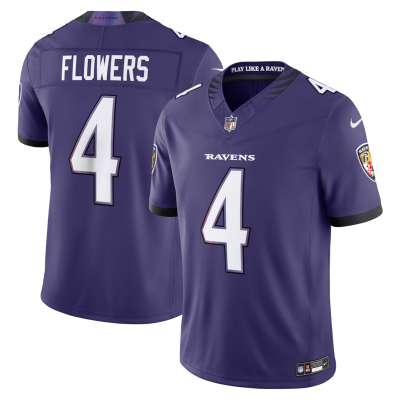 Zay Flowers Baltimore Ravens Vapor F.U.S.E. Sewn Down Limited Jersey - Purple