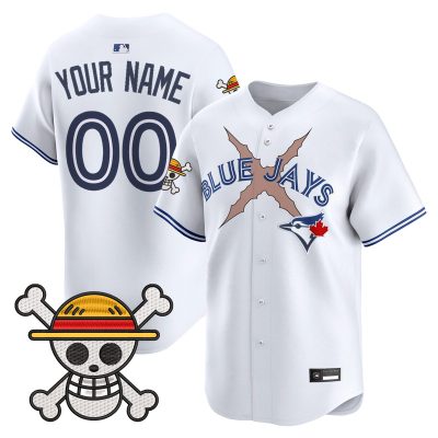 Blue Jays x One Piece Vapor Premier Limited Custom Jersey - White