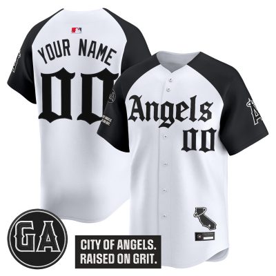 Los Angeles Angels 'Garret Anderson Tribute Patch' Vapor Premier Limited Custom Jersey - Gothic Edition - Alternate