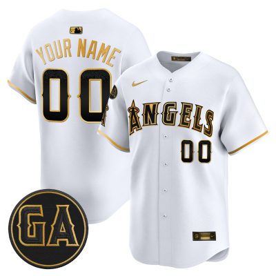 Los Angeles Angels 'Garret Anderson Tribute Patch' Vapor Premier Limited Custom Jersey - White Gold