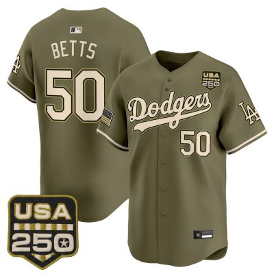 Los Angeles Dodgers 2026 Armed Forces Day Vapor Premier Limited Jersey - Mookie Betts