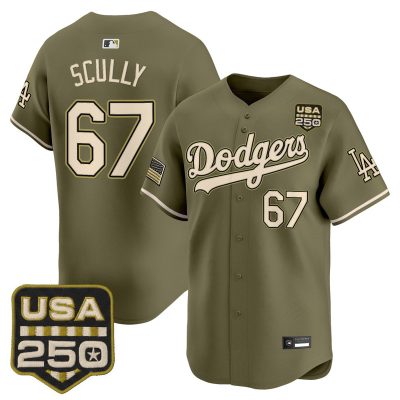 Los Angeles Dodgers 2026 Armed Forces Day Vapor Premier Limited Jersey - Vin Scully