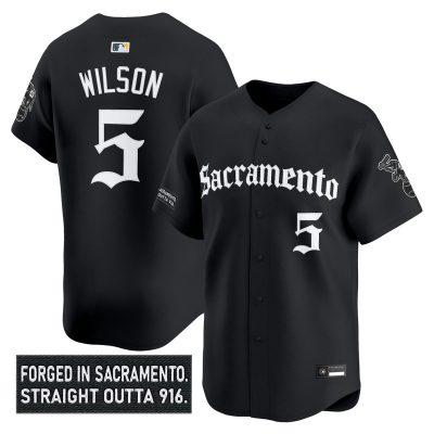 Men's Athletics 'Sacramento Gothic Edition' Vapor Premier Limited Jersey - Black / Jacob Wilson