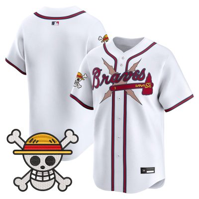 Men's Atlanta Braves x One Piece Vapor Premier Limited Jersey - White / Team