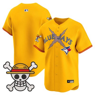 Men's Blue Jays x One Piece Vapor Premier Limited Jersey - Gold / Team