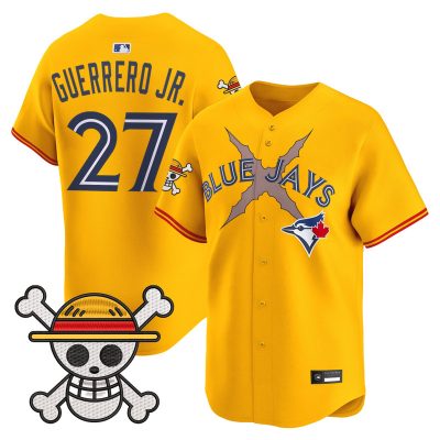 Men's Blue Jays x One Piece Vapor Premier Limited Jersey - Gold / Vladimir Guerrero Jr.