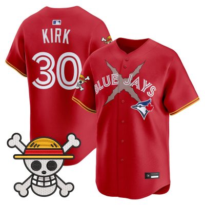 Men's Blue Jays x One Piece Vapor Premier Limited Jersey - Red / Alejandro Kirk