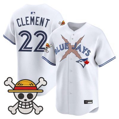 Men's Blue Jays x One Piece Vapor Premier Limited Jersey - White / Ernie Clement